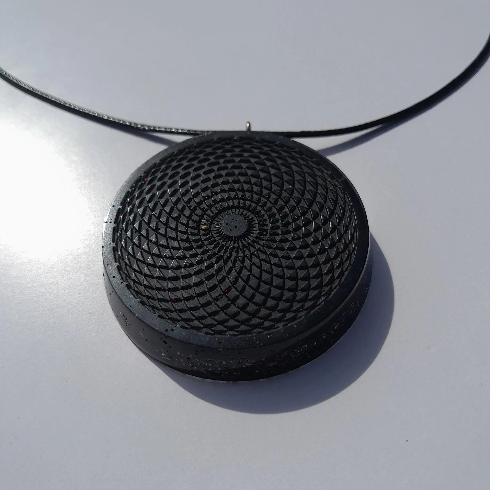 Colgante Orgonita Torus con Shunguita- Orgone Necklace