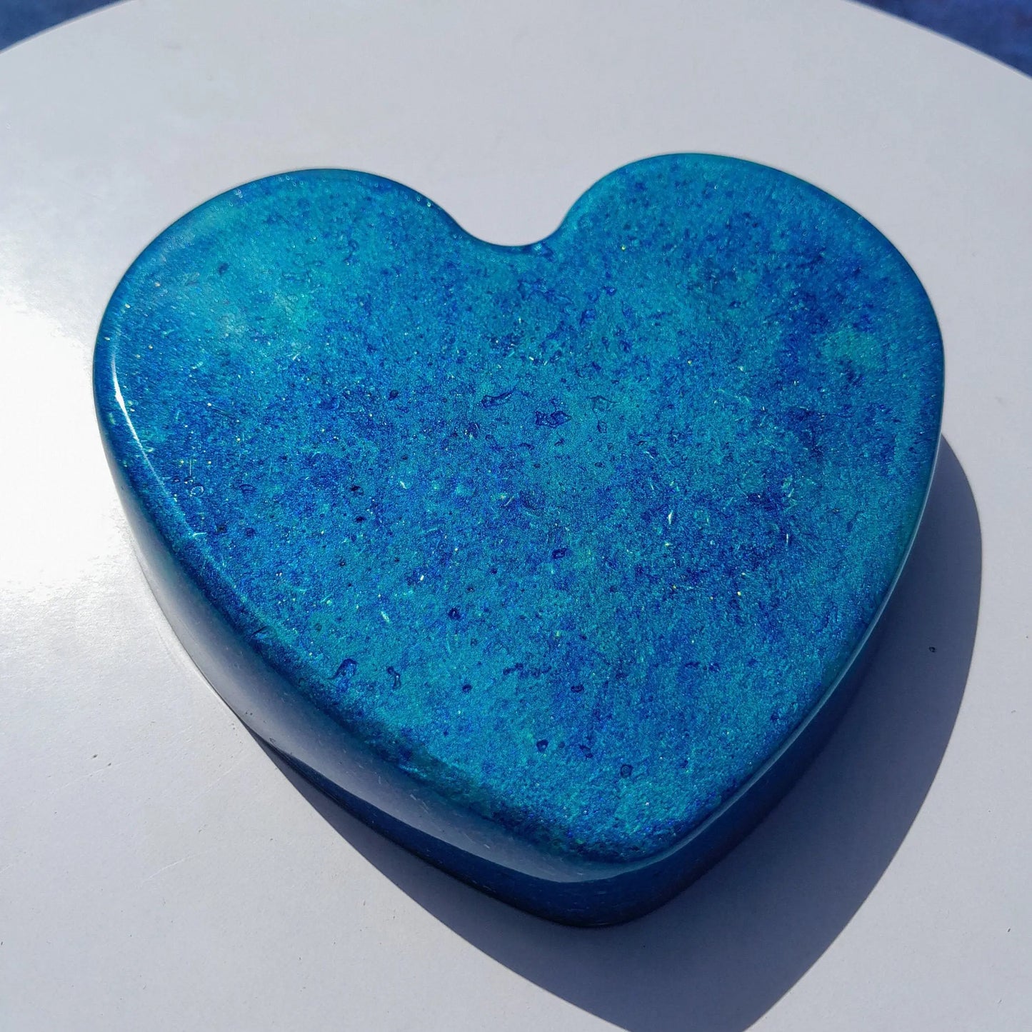 Corazón Orgonita Aguas Azules - mundoorgon