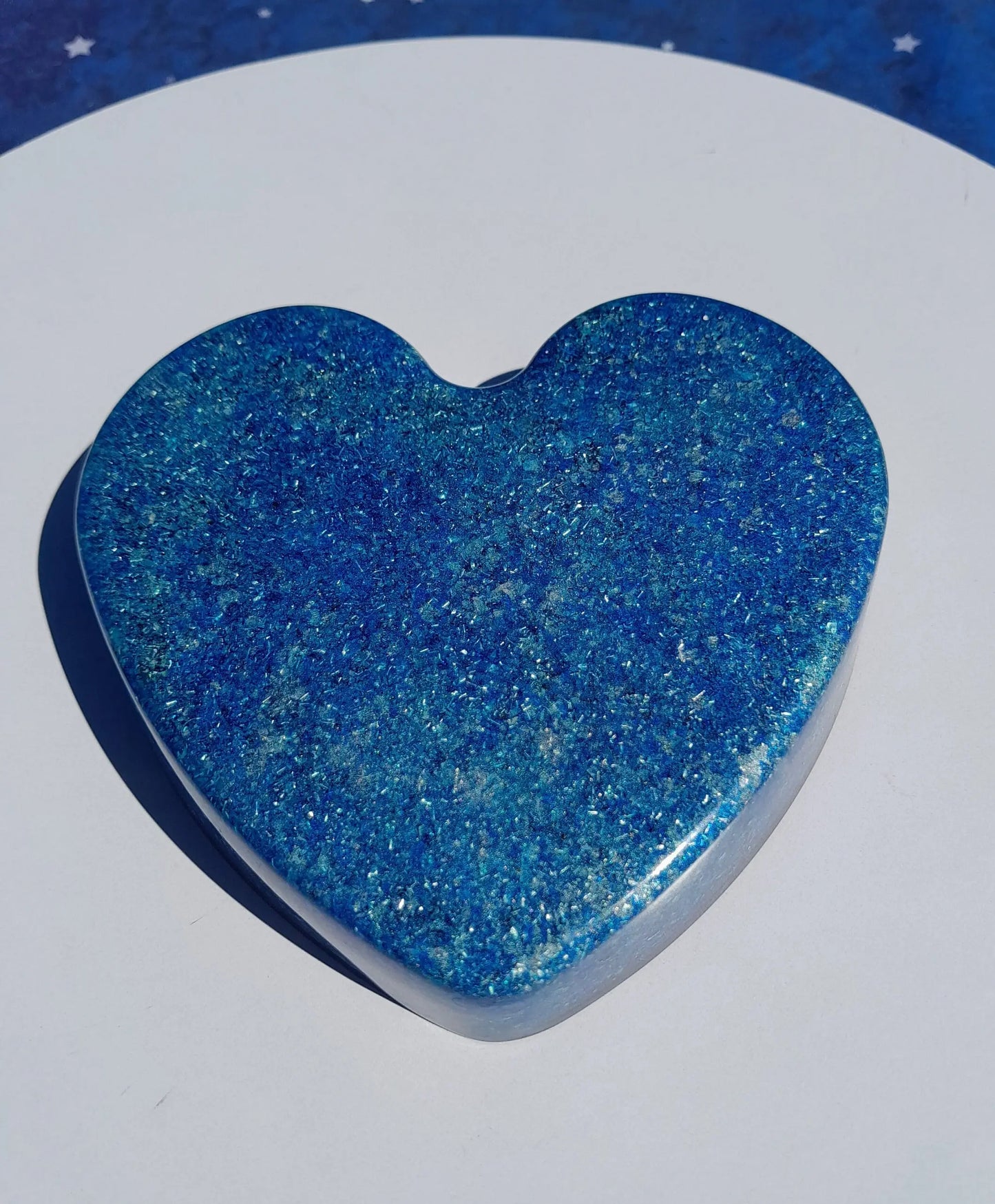 Corazón Orgonita Azul- Armonizador de Energía - mundoorgon