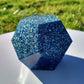 Dodecaedro Orgonita Azul- Tamaño Mediano - mundoorgon