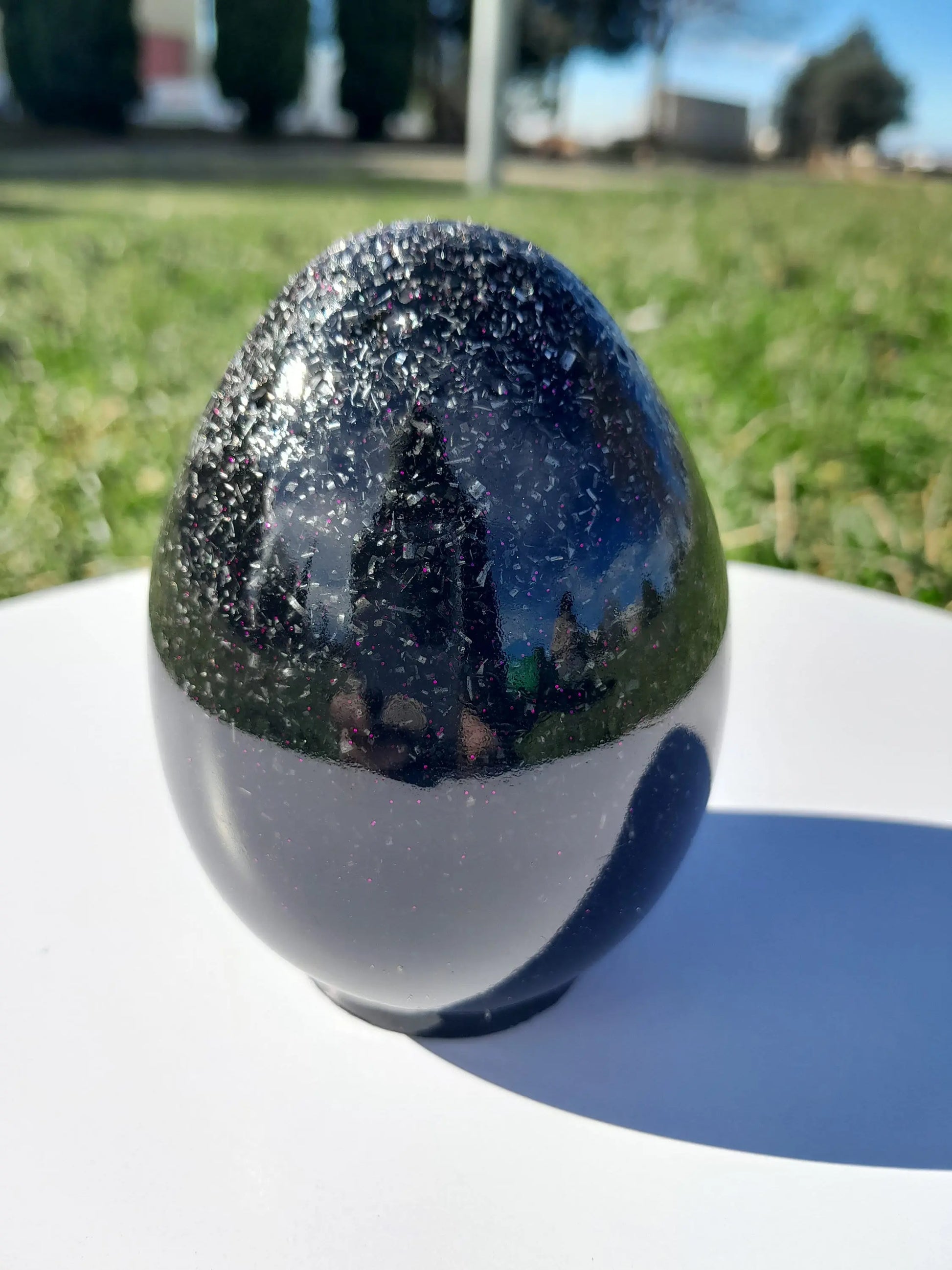 Huevo Orgónico con Shunguita y Cuarzo Blanco - mundoorgon
