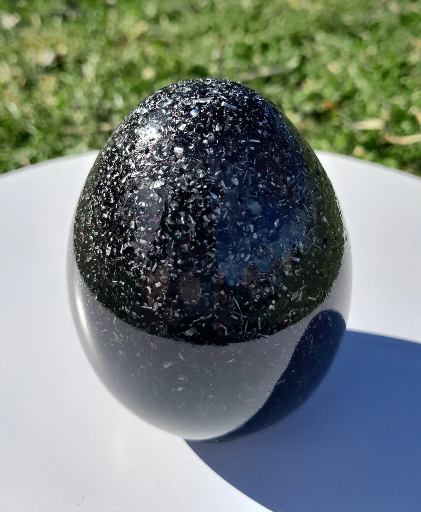 Huevo Orgónico con Shunguita y Cuarzo Blanco - mundoorgon