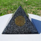 Pirámide Orgonita Flor de la Vida con Shunguita- 120mm de Base - mundoorgon