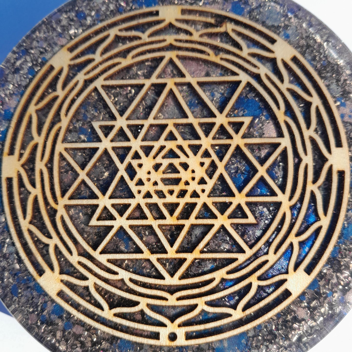 Placa de Carga de Orgón Sry Yantra- Generador Energía para Alimentos y Bebidas- Orgone Generator