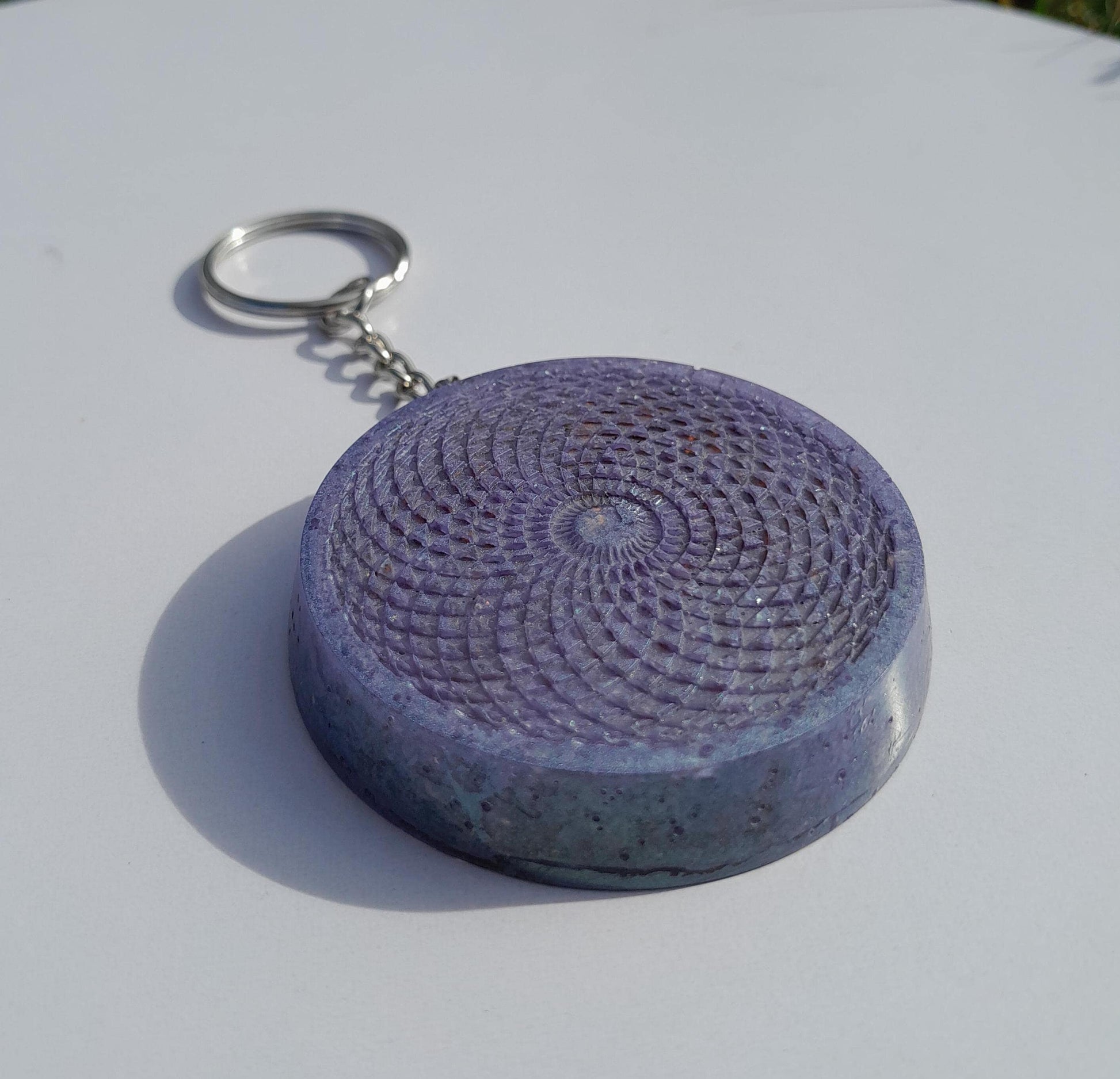 Llavero Orgonita Torus- Protector 5G- Transmutador Energético- Orgone Keychain