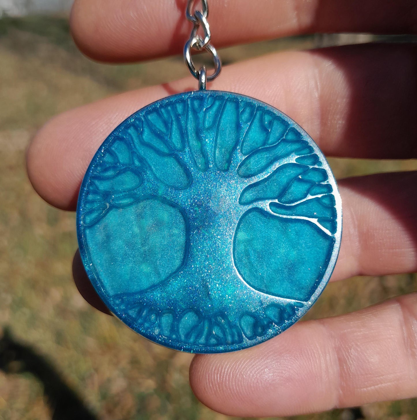 Llavero Orgonita Árbol de la Vida- Protector 5G- Orgone Keychain