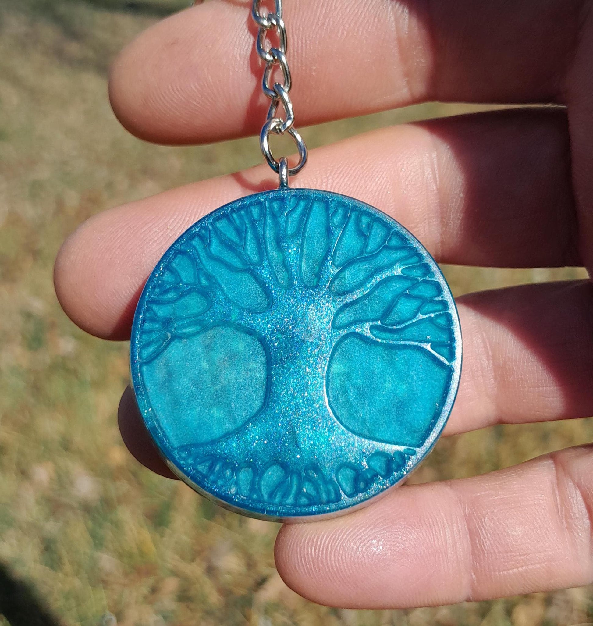 Llavero Orgonita Árbol de la Vida- Protector 5G- Orgone Keychain