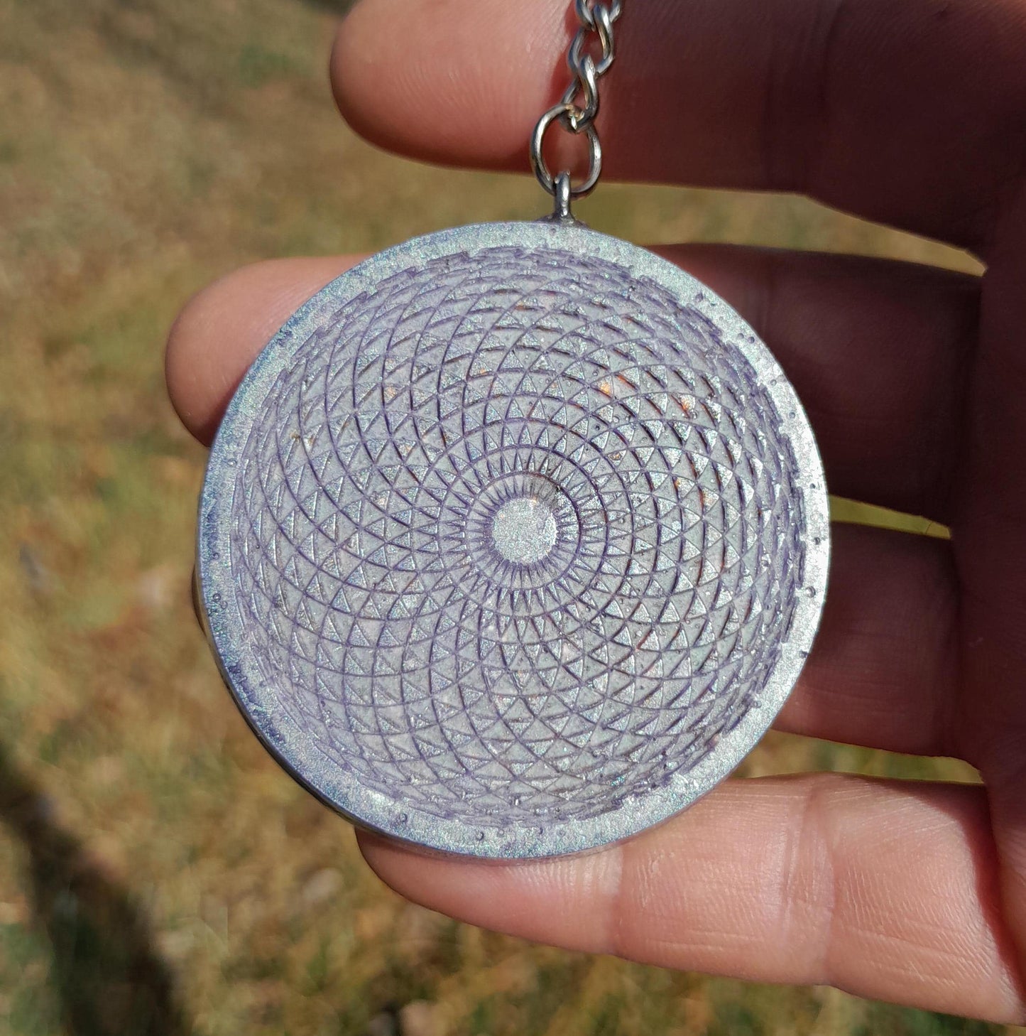 Llavero Orgonita Torus- Protector 5G- Transmutador Energético- Orgone Keychain