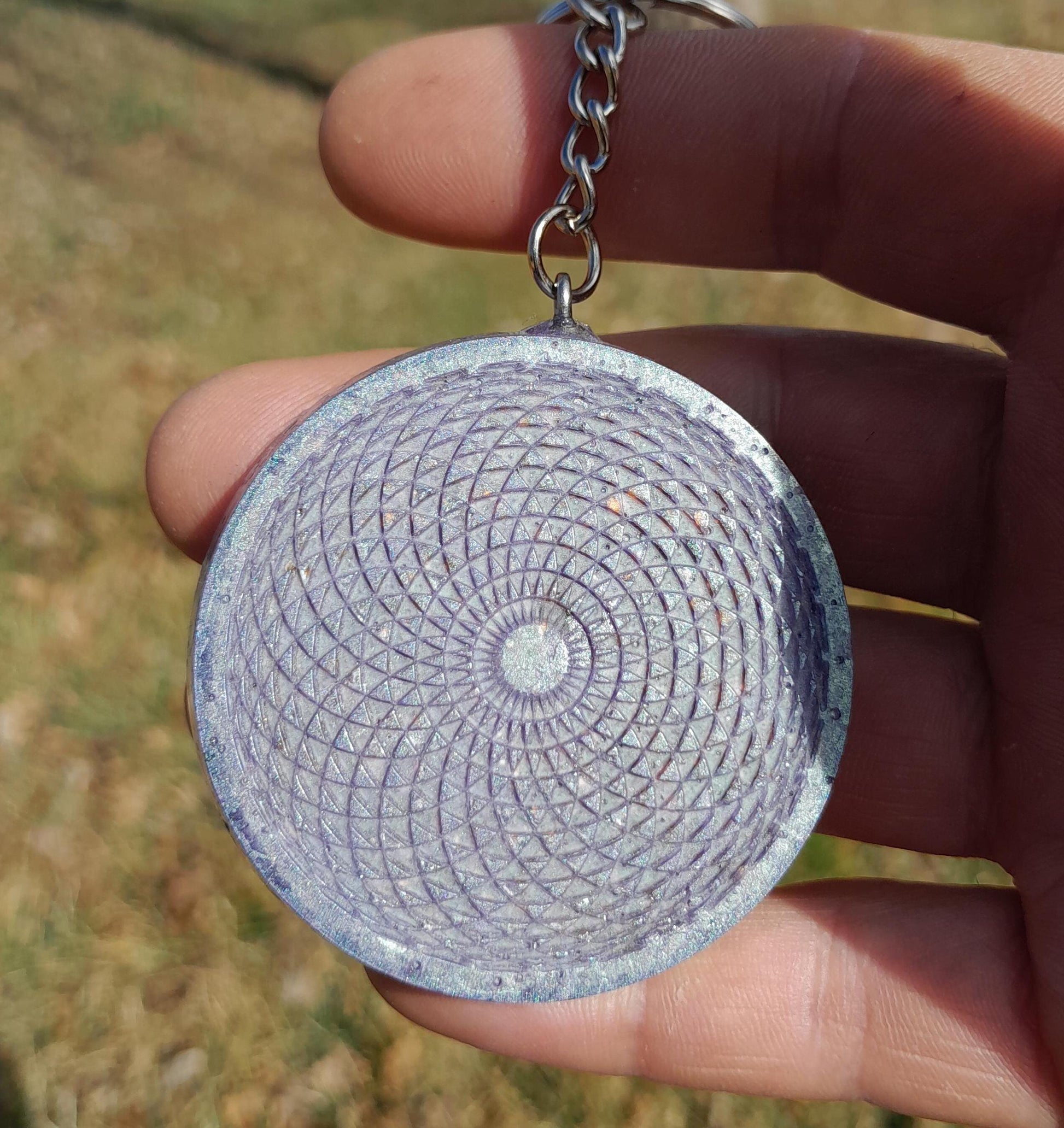 Llavero Orgonita Torus- Protector 5G- Transmutador Energético- Orgone Keychain