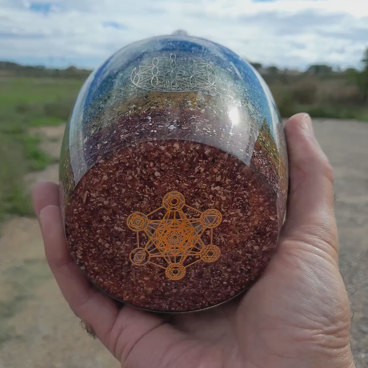 Cloudbuster 7 Chakras Flor de la Vida - Orgone Energy- Towerbuster