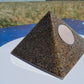 Pirámide de Orgonita Caramelo- Antena MWO de Lakhovsky- 140mm de Base- Protector 5G